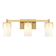 Caldwell 3-Light Bath Vanity Light in Warm Brass