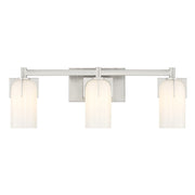 Caldwell 3-Light Bath Vanity Light in Satin Nickel