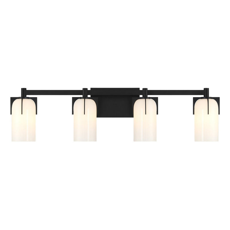 Caldwell 4-Light Bath Vanity Light in Matte Black