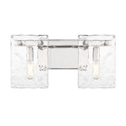 Genry 2-Light Bath Vanity Light in Polished Nickel