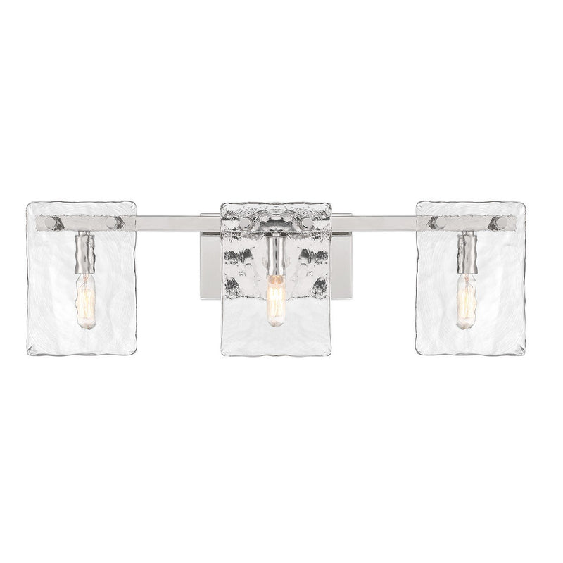 Genry 3-Light Bath Vanity Light in Polished Nickel