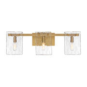 Genry 3-Light Bath Vanity Light in Warm Brass