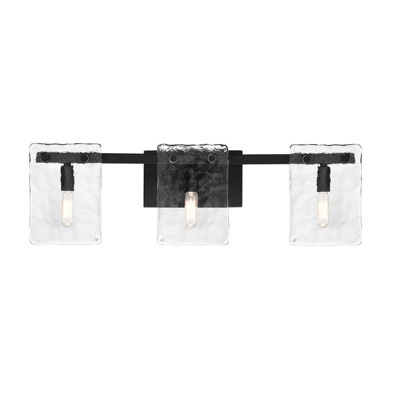 Genry 3-Light Bath Vanity Light in Matte Black