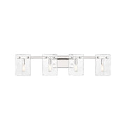 Genry 4-Light Bath Vanity Light in Polished Nickel