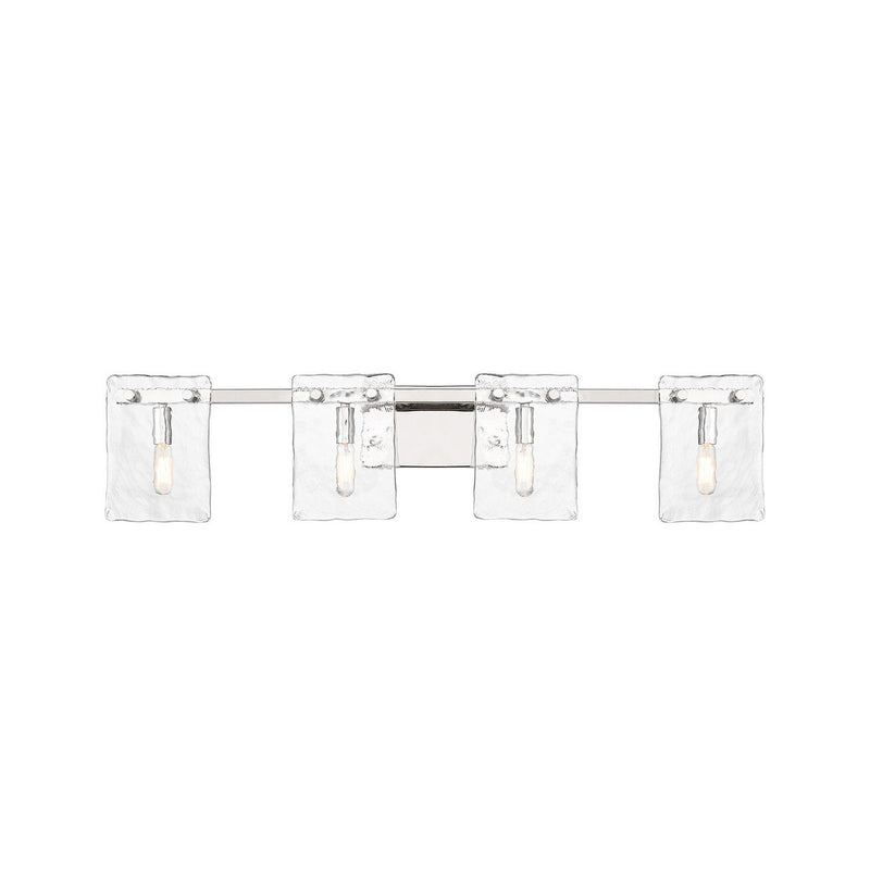 Genry 4-Light Bath Vanity Light in Polished Nickel