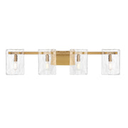 Genry 4-Light Bath Vanity Light in Warm Brass