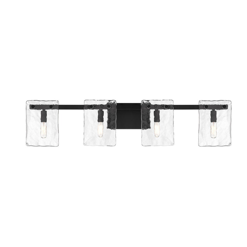 Genry 4-Light Bath Vanity Light in Matte Black