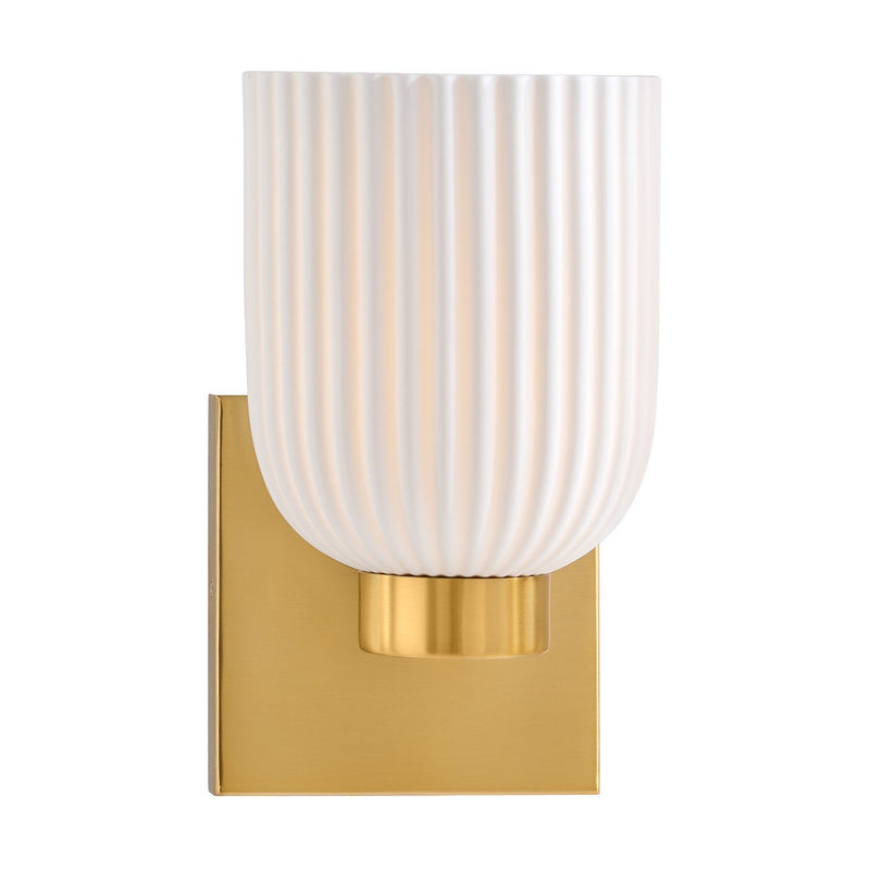 Isla Blanca Wall Sconce in Warm Brass