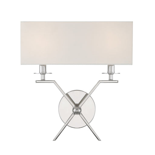 Arondale 2-Light Wall Sconce in Polished Nickel
