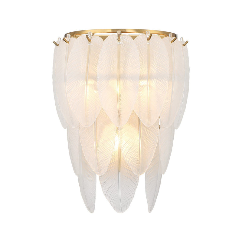 Boa 3-Light Wall Sconce in Warm Brass