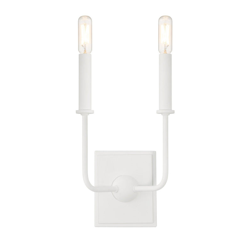 Avondale 2-Light Wall Sconce in Bisque White