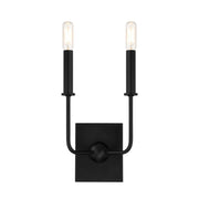 Avondale 2-Light Wall Sconce in Matte Black