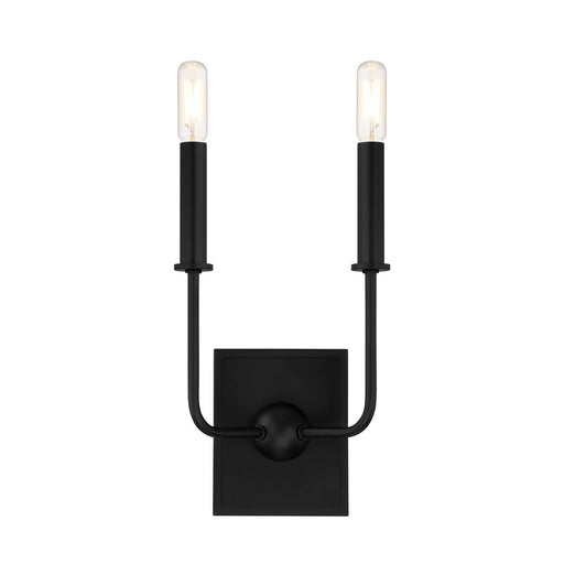 Avondale 2-Light Wall Sconce in Matte Black
