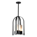 Triomphe Outdoor Lantern in Coastal Black - 364030-SKT-MULT-80-GG0392 by Hubbardton Forge