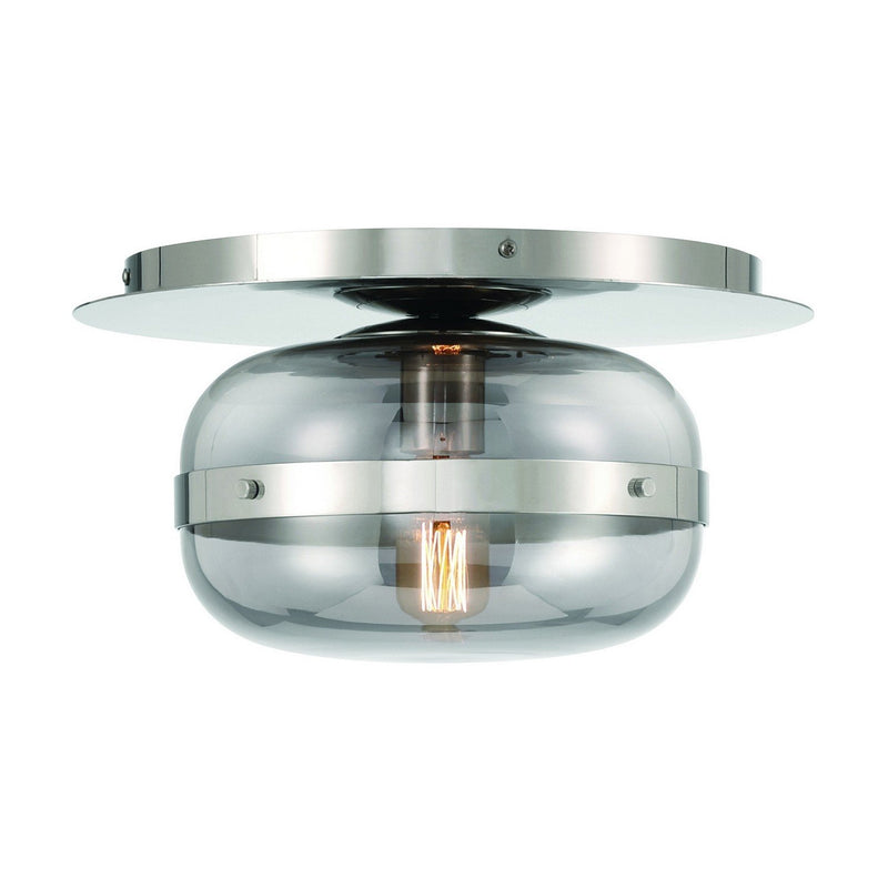 Nottingham 10" Flush Mount in Polished Nickel