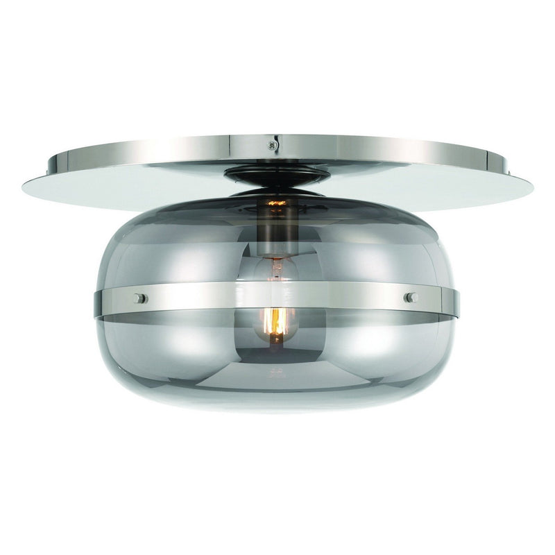 Nottingham 13.8" Flush Mount in Polished Nickel