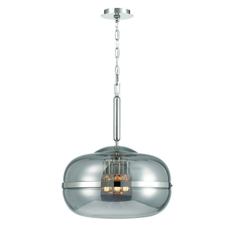 Nottingham 3-Light 19.8" Pendant in Polished Nickel