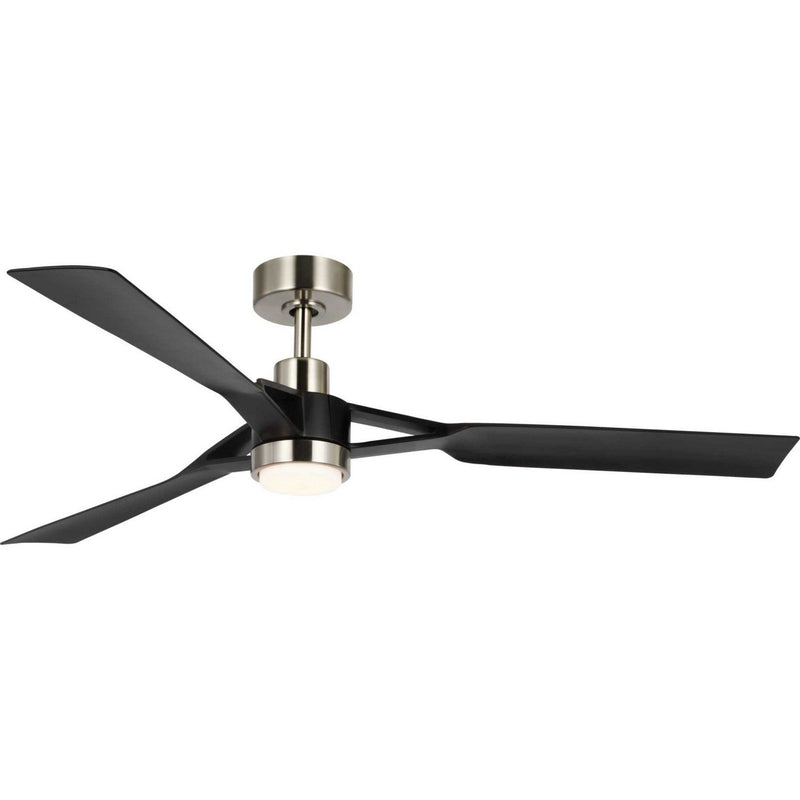 Belen 60" Outdoor Ceiling Fan with Light P250111 in Brushed Nickel