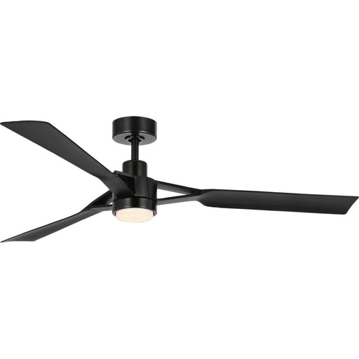 Belen 60" Outdoor Ceiling Fan with Light in Matte Black