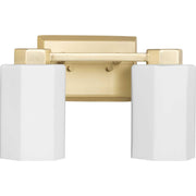 Estrada 2-Light Bath Vanity Light in Brushed Gold