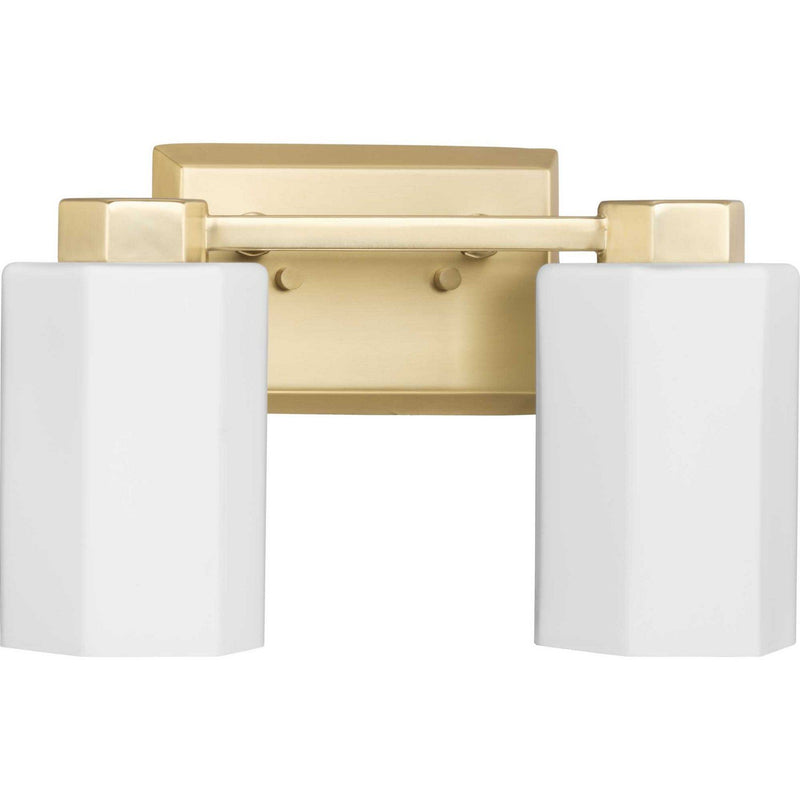 Estrada 2-Light Bath Vanity Light in Brushed Gold