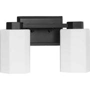 Estrada 2-Light Bath Vanity Light in Matte Black