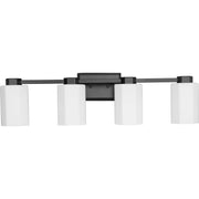 Estrada 4-Light Bath Vanity Light in Matte Black