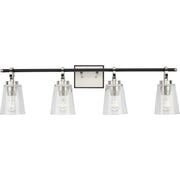 Cassell 4-Light Bath Vanity Light in Brushed Nickel
