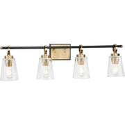 Cassell 4-Light Bath Vanity Light in Vintage Brass