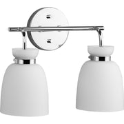 Lexie 2-Light Bath Vanity Light in Polished Chrome