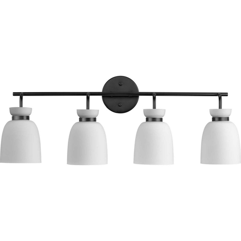 Lexie 4-Light Bath Vanity Light in Matte Black