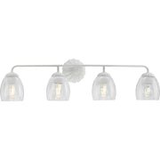 Quillan 4-Light Bath Vanity Light in White Plaster