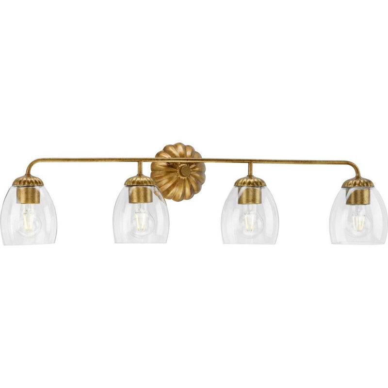 Quillan 4-Light Bath Vanity Light in Gold Ombre