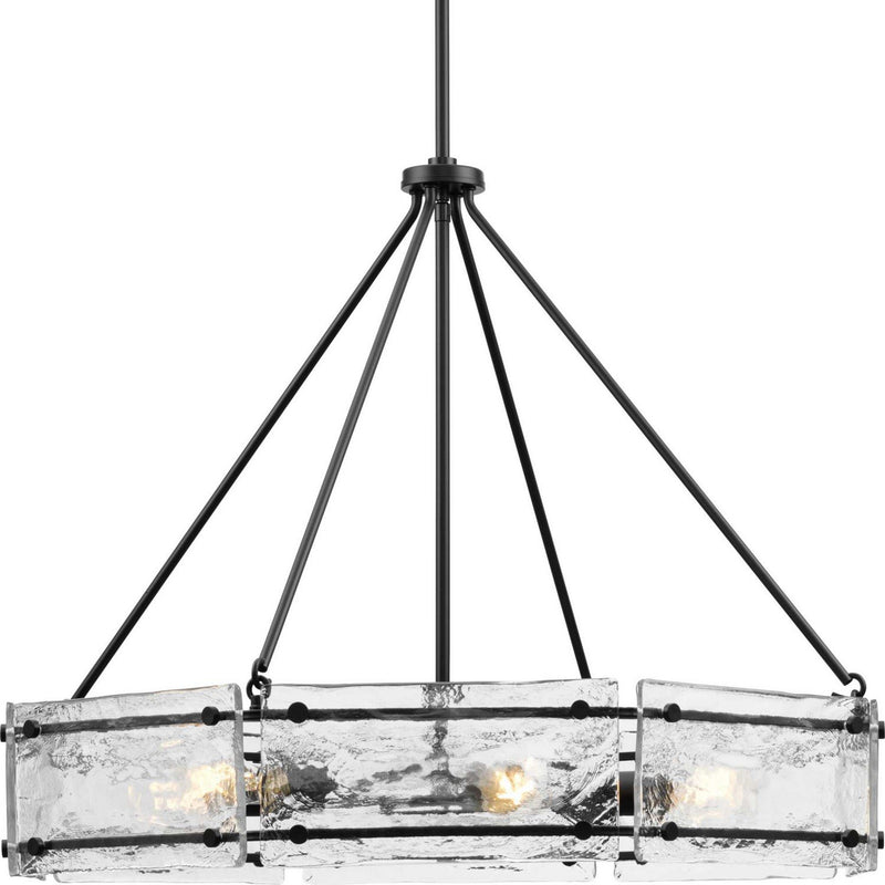 Rivera 6-Light Pendant in Matte Black