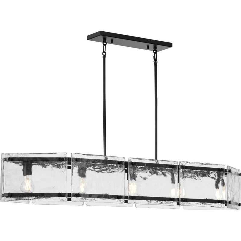 Rivera 5-Light Linear Pendant in Matte Black