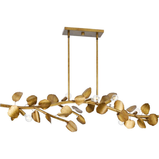 Laurel 7-Light Linear Chandelier in Gold Ombre