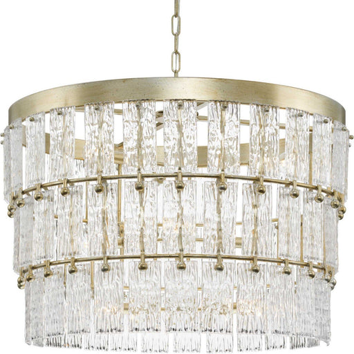 Chevall 9-Light Pendant in Gilded Silver
