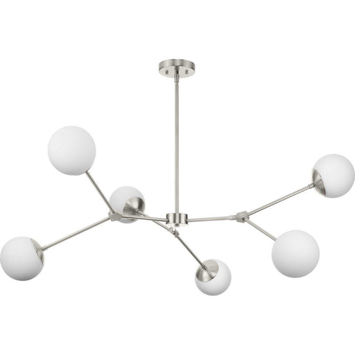 Haas 6-Light 50" Chandelier in Brushed Nickel