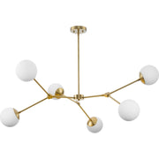 Haas 6-Light 50" Chandelier in Brushed Bronze