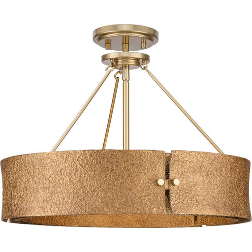 Lusail 4-Light Convertible Pendant in Soft Gold