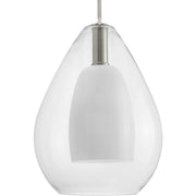 Carillon Large Pendant in Brushed Nickel
