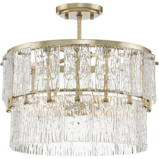 Chevall 3-Light Convertible Pendant in Gilded Silver