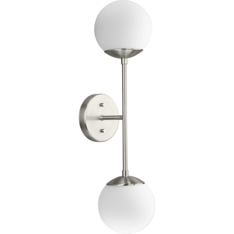 Haas 2-Light Wall Sconce in Brushed Nickel
