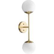 Haas 2-Light Wall Sconce in Brushed Bronze