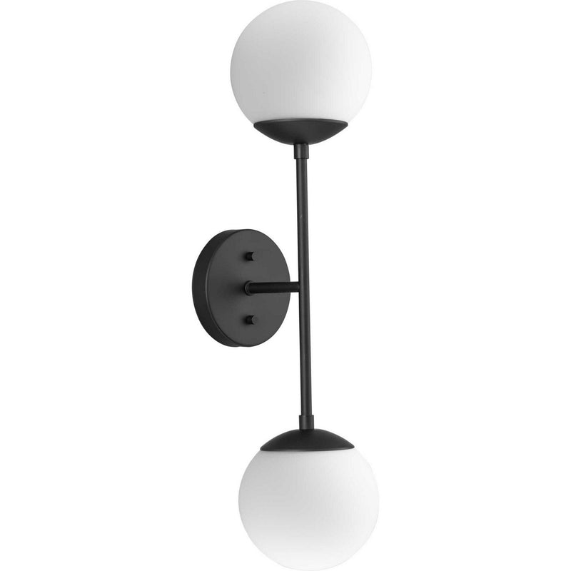 Haas 2-Light Wall Sconce in Matte Black