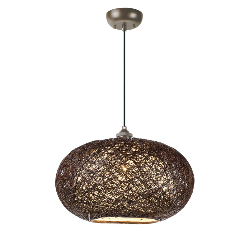 Bali 15.75" Outdoor Pendant in Chocolate