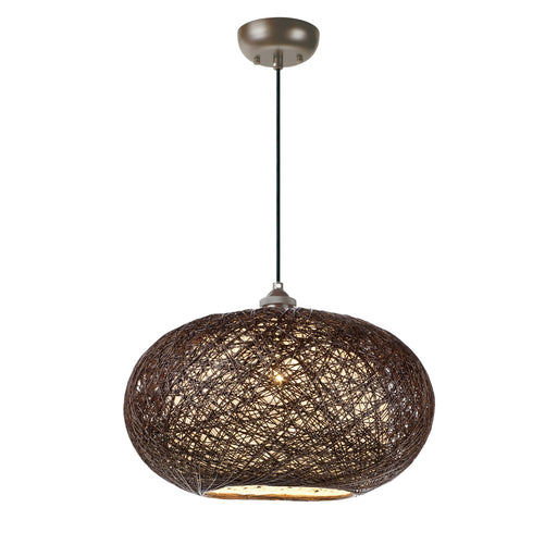 Bali 15.75" Outdoor Pendant in Chocolate