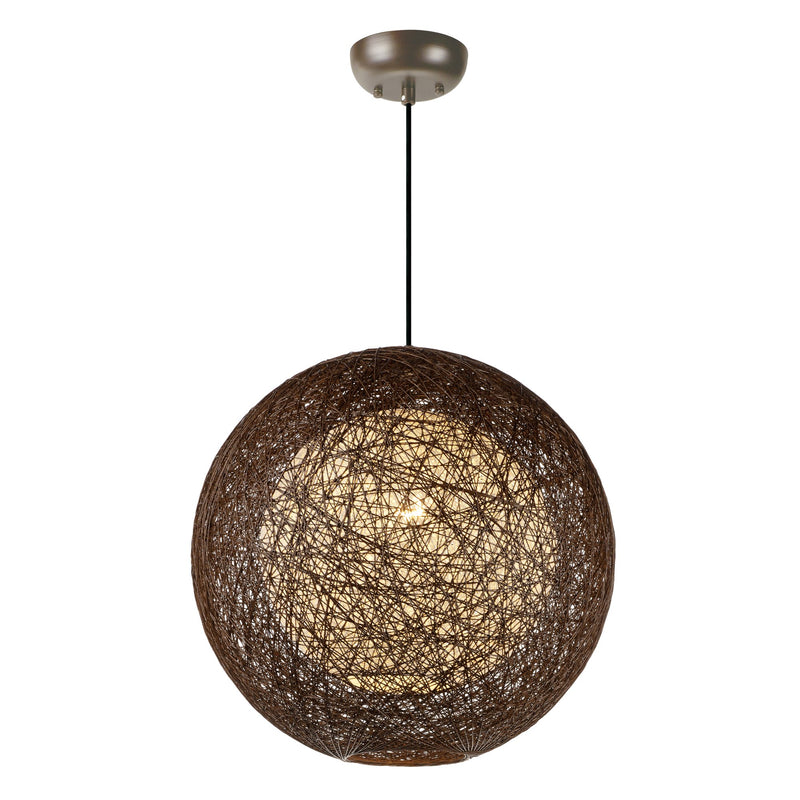 Bali 19" Outdoor Pendant in Chocolate