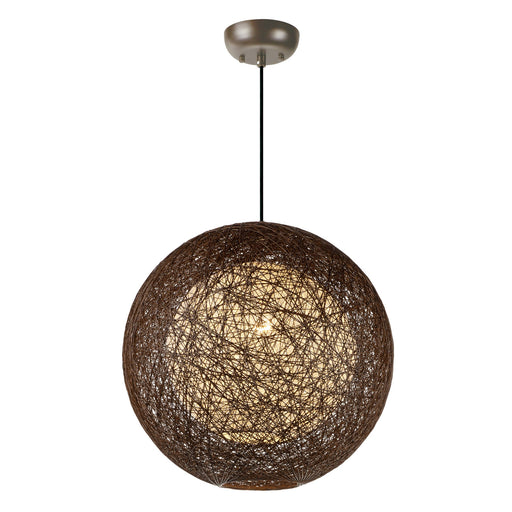 Bali 19" Outdoor Pendant in Chocolate