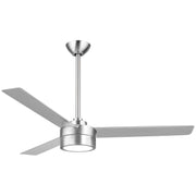 Roto 52" LED Ceiling Fan in Brushed Aluminum / Silver